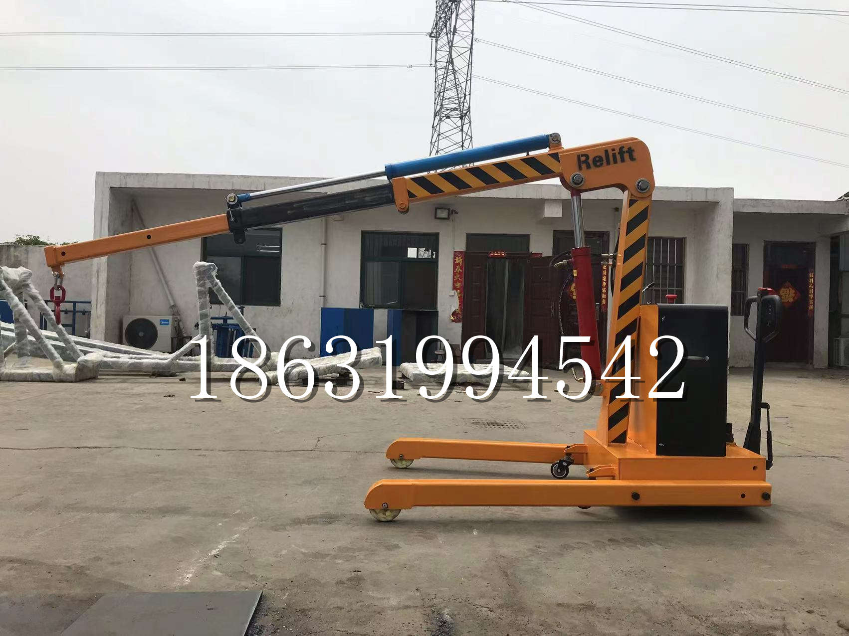 文安县久征定做3吨三轮随车吊 农用园林绿化移树吊 平板工程用小吊机